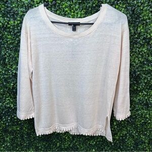 J crew linen top nwt